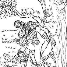 desenhos de super-heróis para colorir juntos