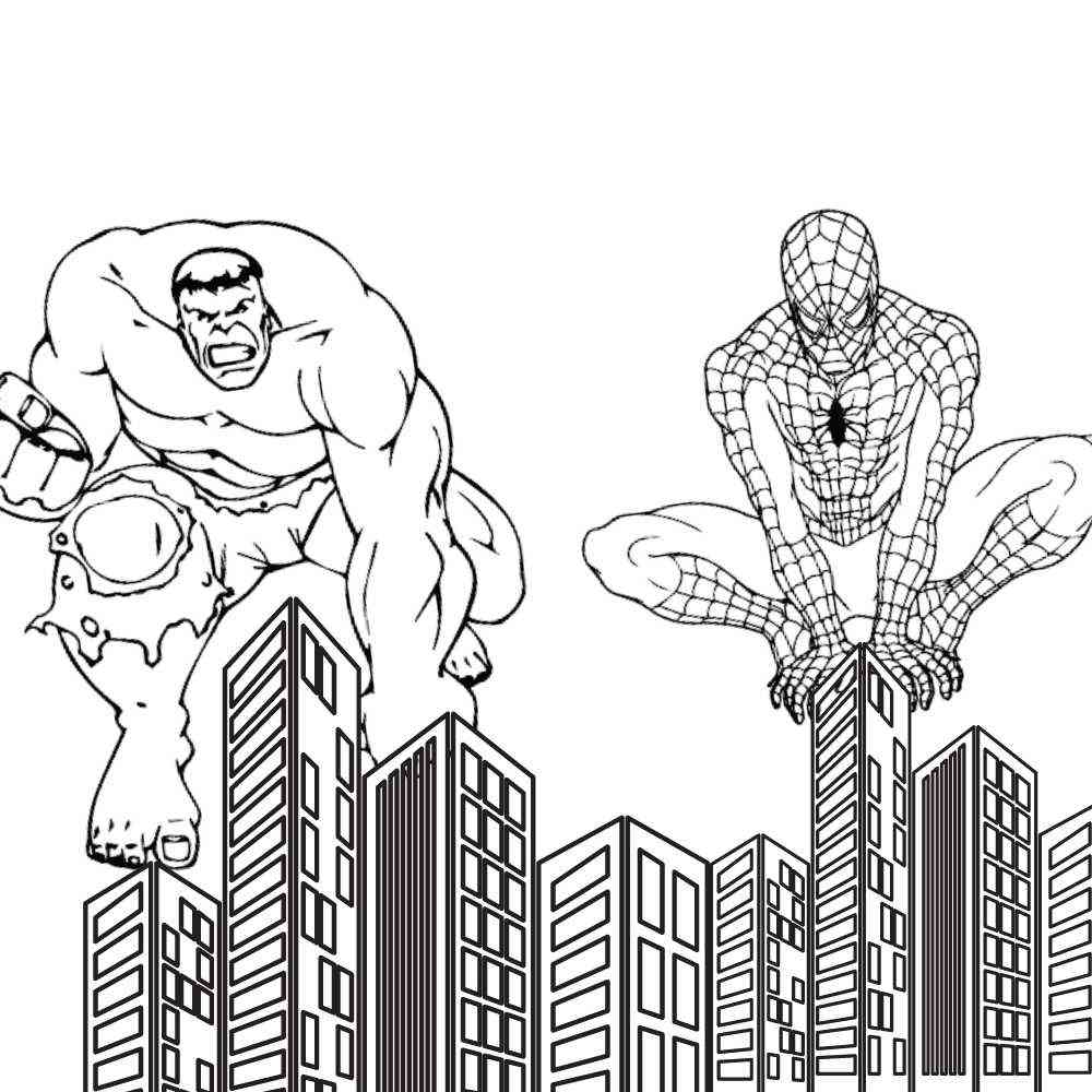 desenhos individuais do Hulk para colorir