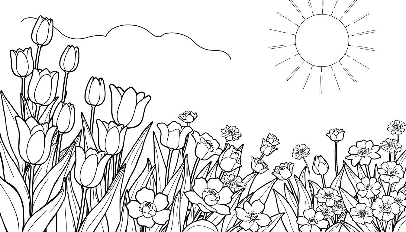 flores para colorir