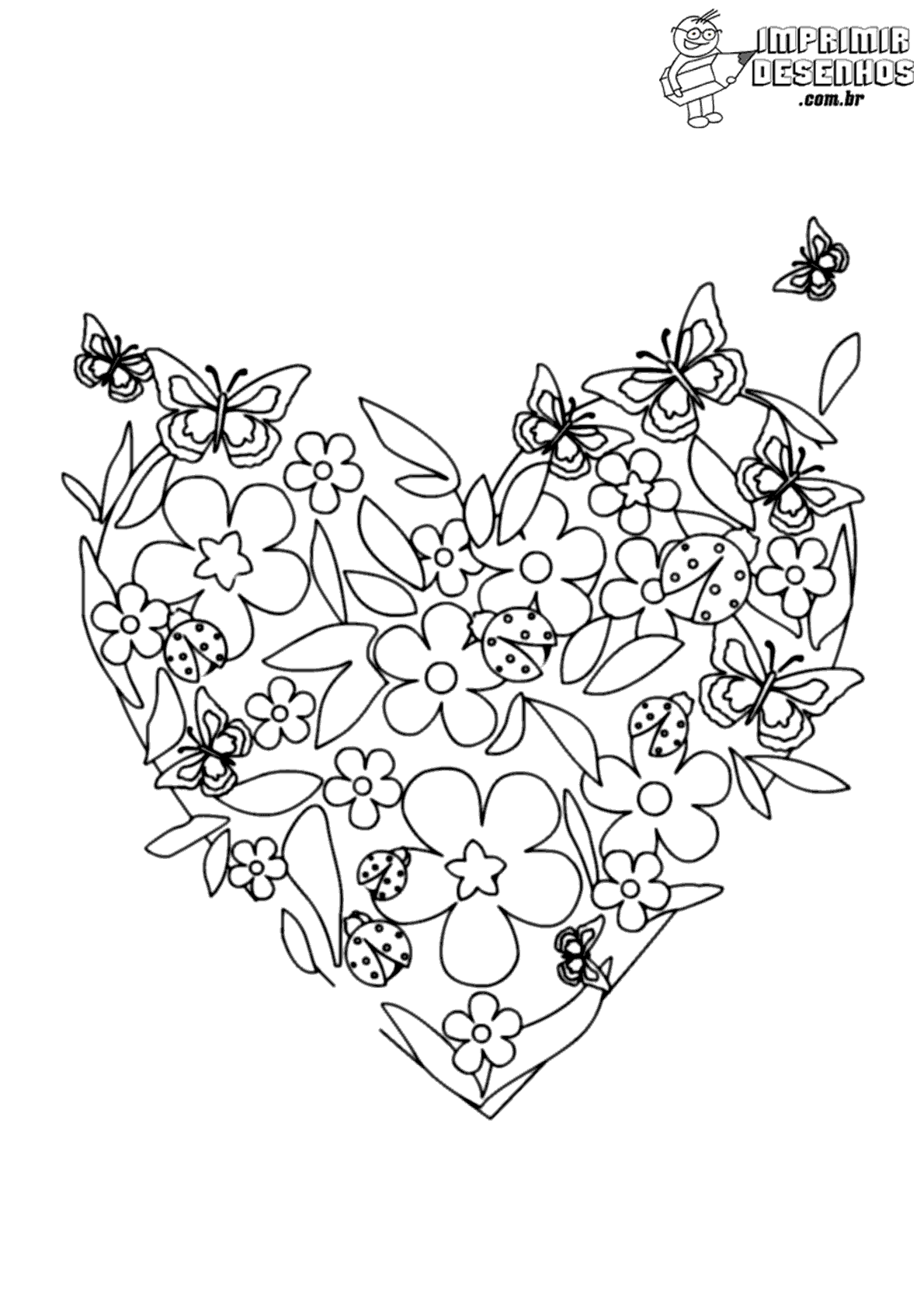desenho de jardim para imprimir