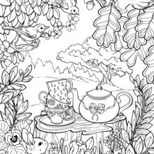 desenho de jardim secreto para colorir pdf