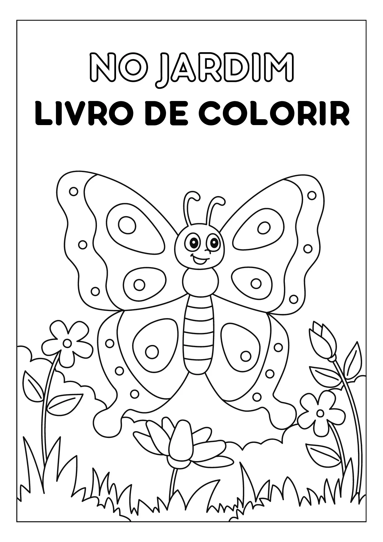 desenho de jardim para imprimir