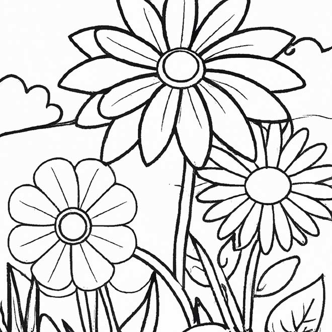 desenho de paisagem para pintar