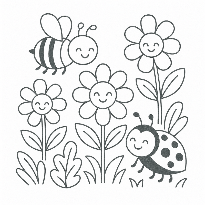 desenho para colorir com cogumelos mágicos