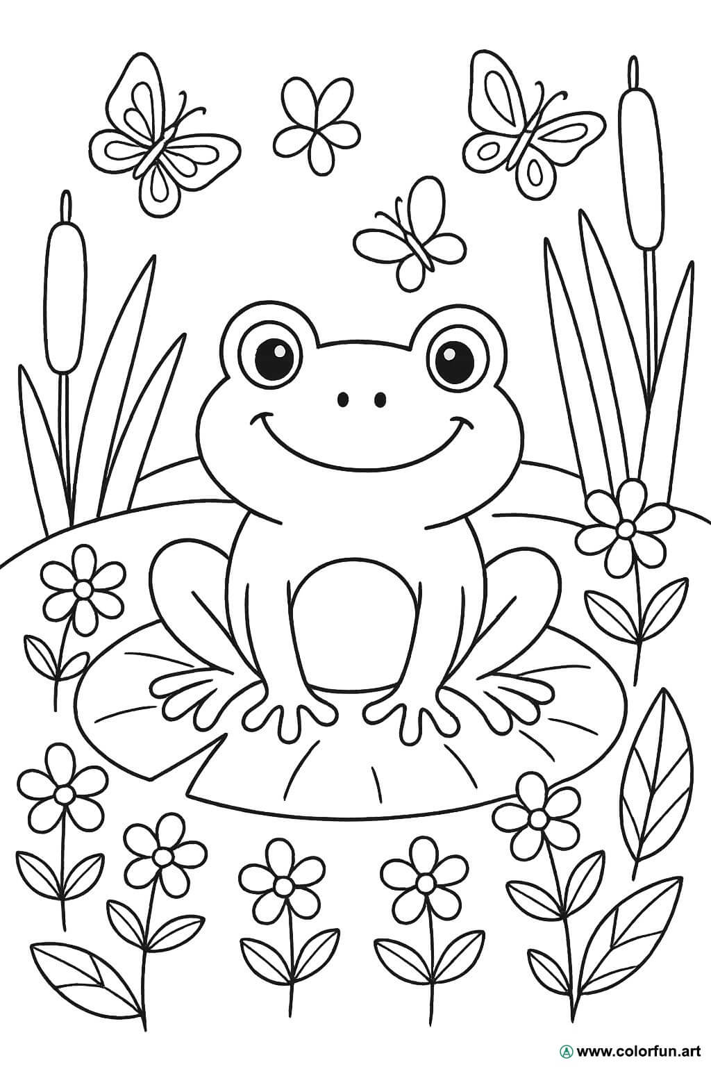 desenho para colorir flores e borboletas