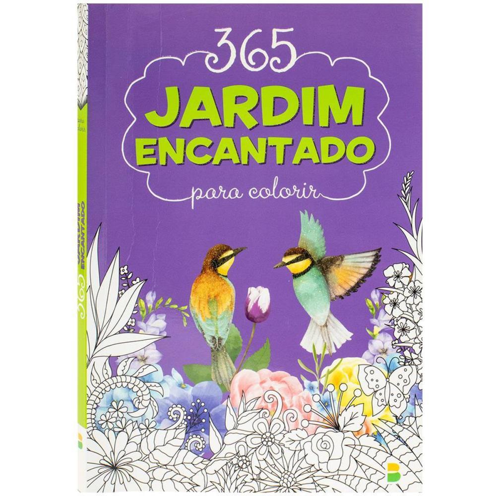 desenho para colorir jardim de inverno encantado