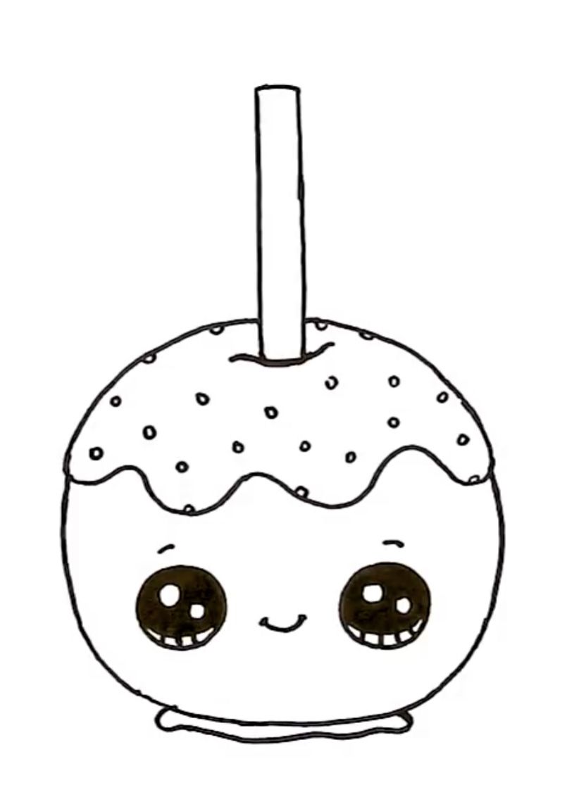 colorir comida japonesa kawaii