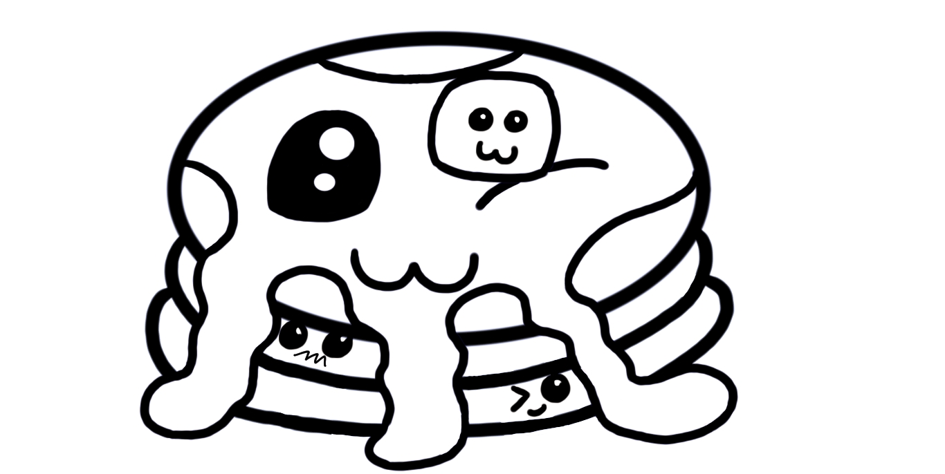 ilustrações de doces kawaii para pintar