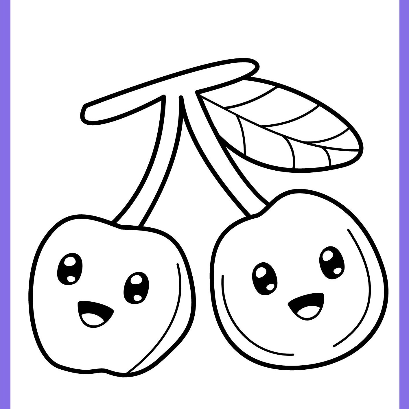 livro de colorir comida kawaii