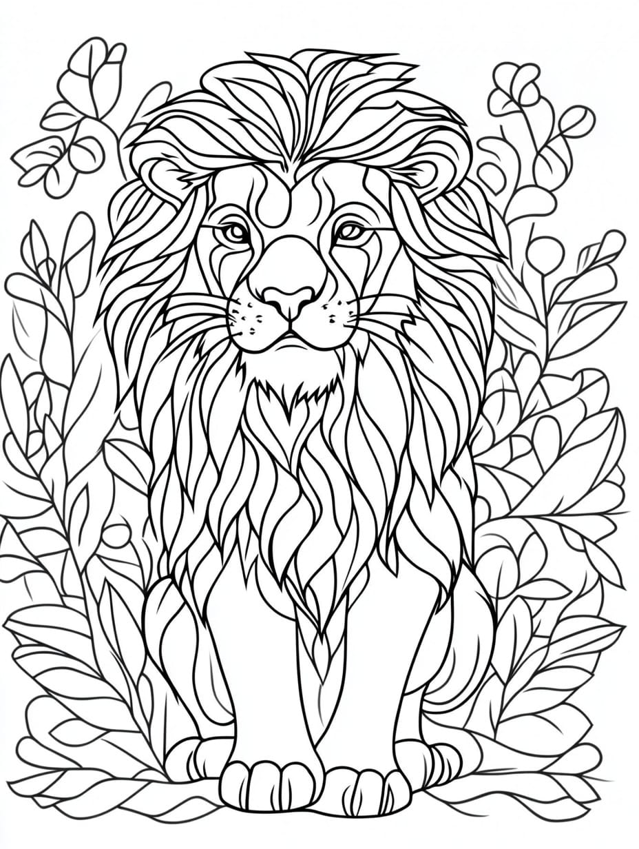 leão desenho fácil