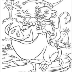 juba de leão para colorir