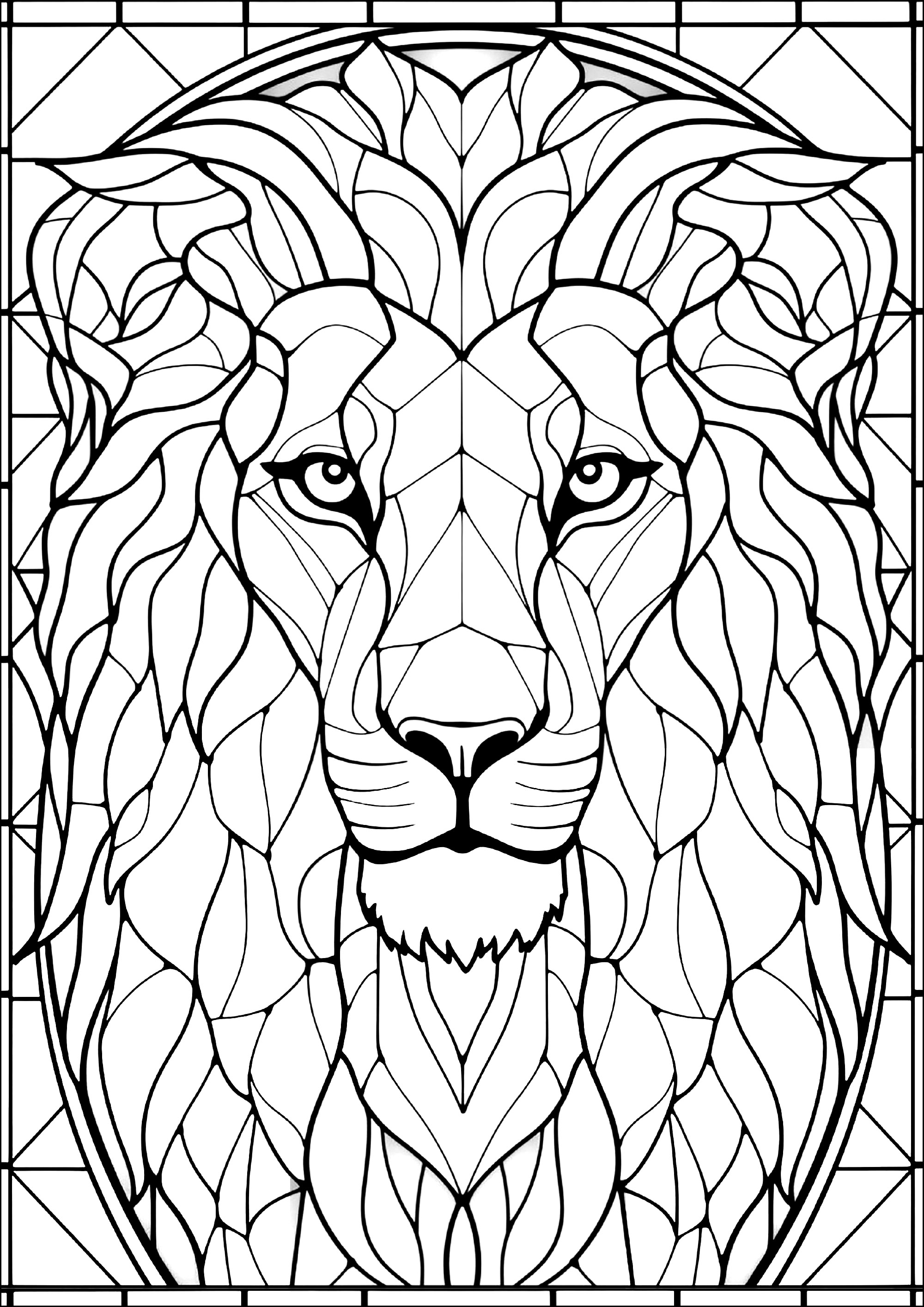 juba de leão para colorir