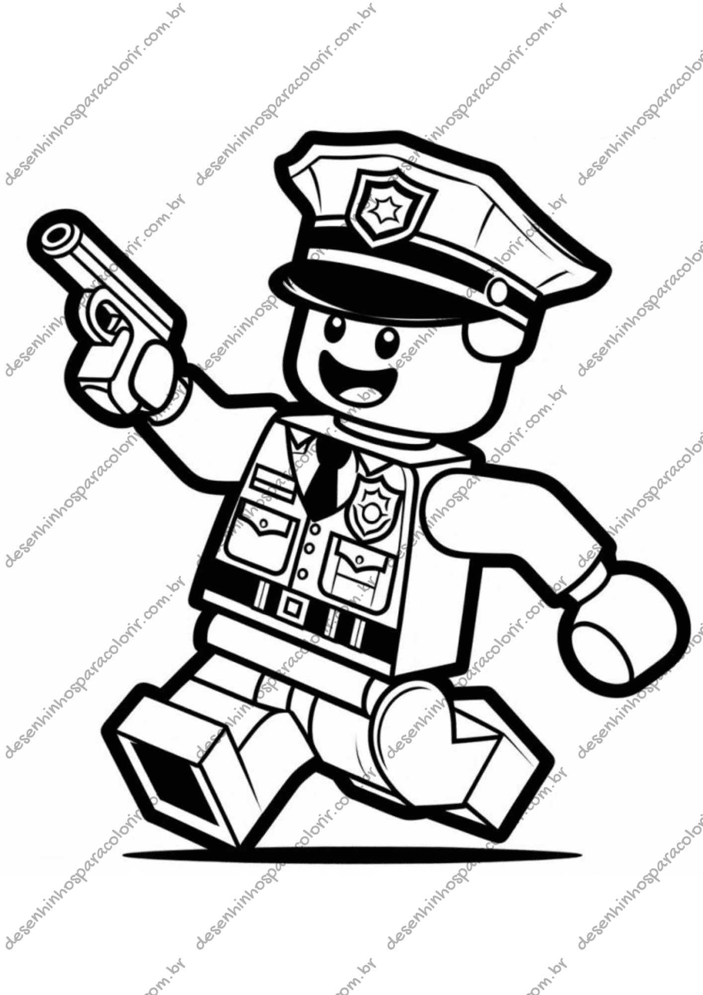 desenho lego star wars para colorir