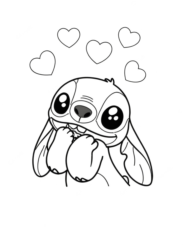 stitch para colorir e imprimir