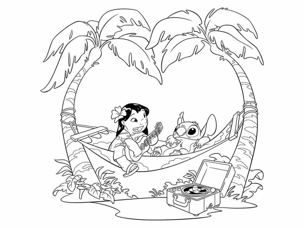 stitch no natal para colorir