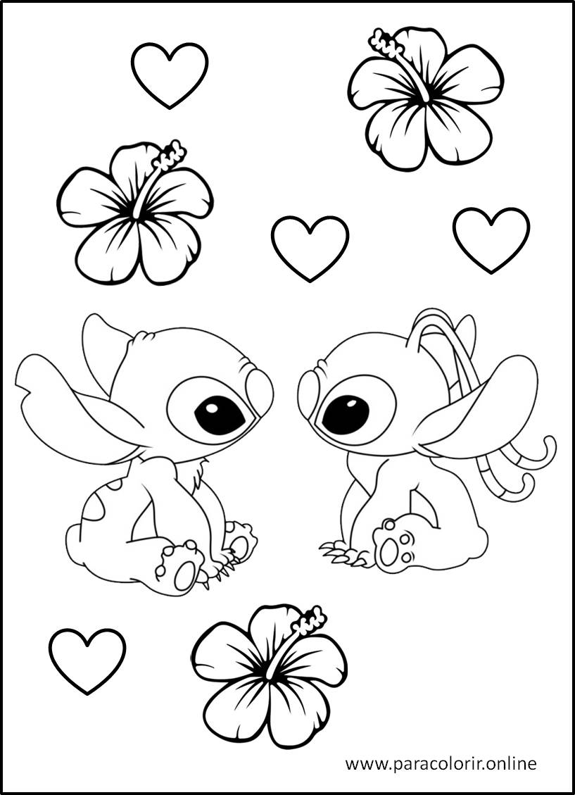 stitch bebe para pintar