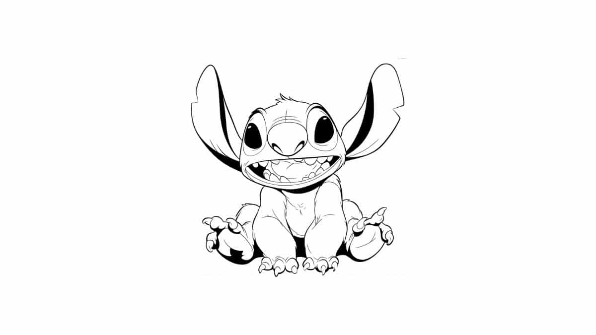 stitch bebe para pintar