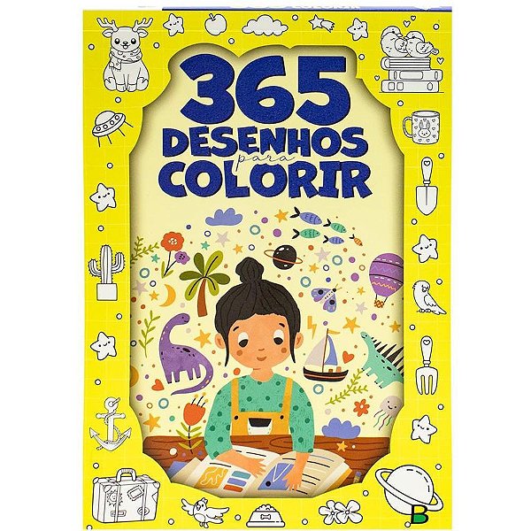 páginas de colorir com tema de biblioteca