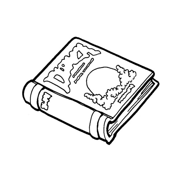 livros abertos para colorir