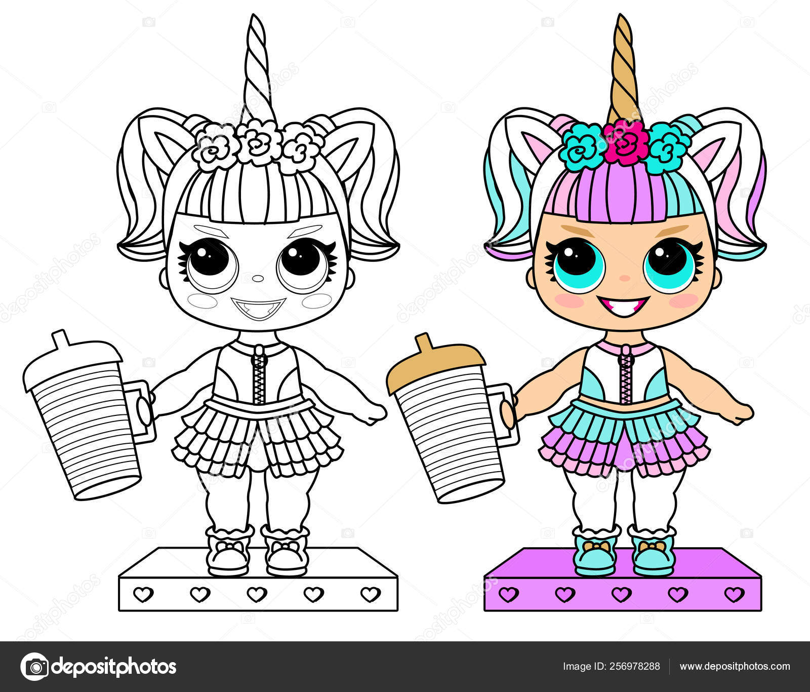 Desenho de unicórnio para colorir