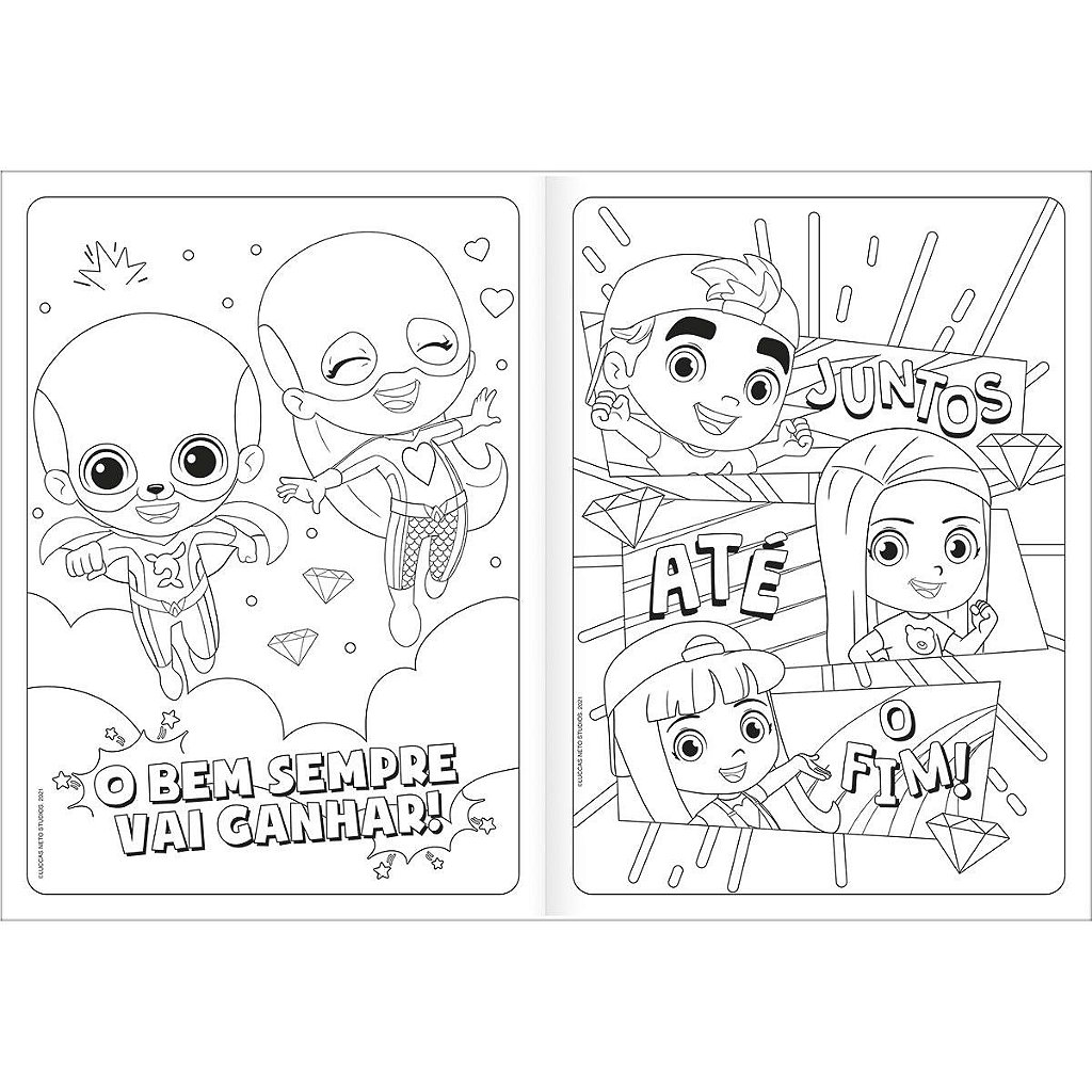 desenhos dos Aventureiros para colorir