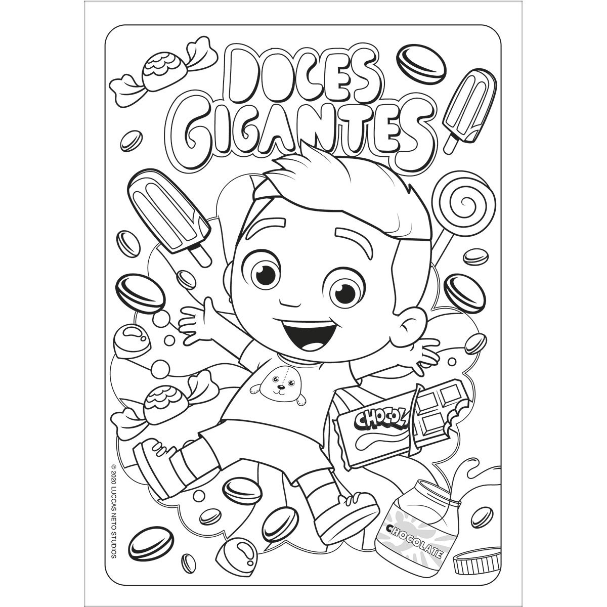 Luccas Neto para baixar e pintar