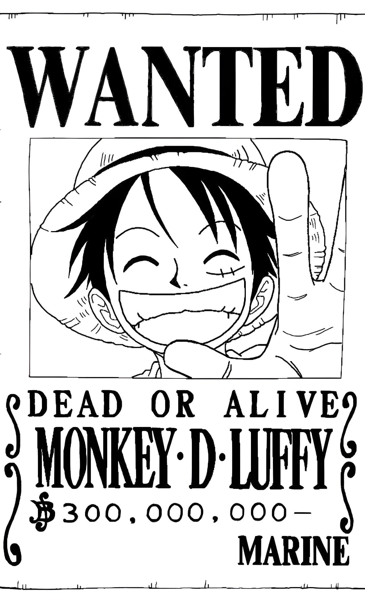 colorir luffy anime