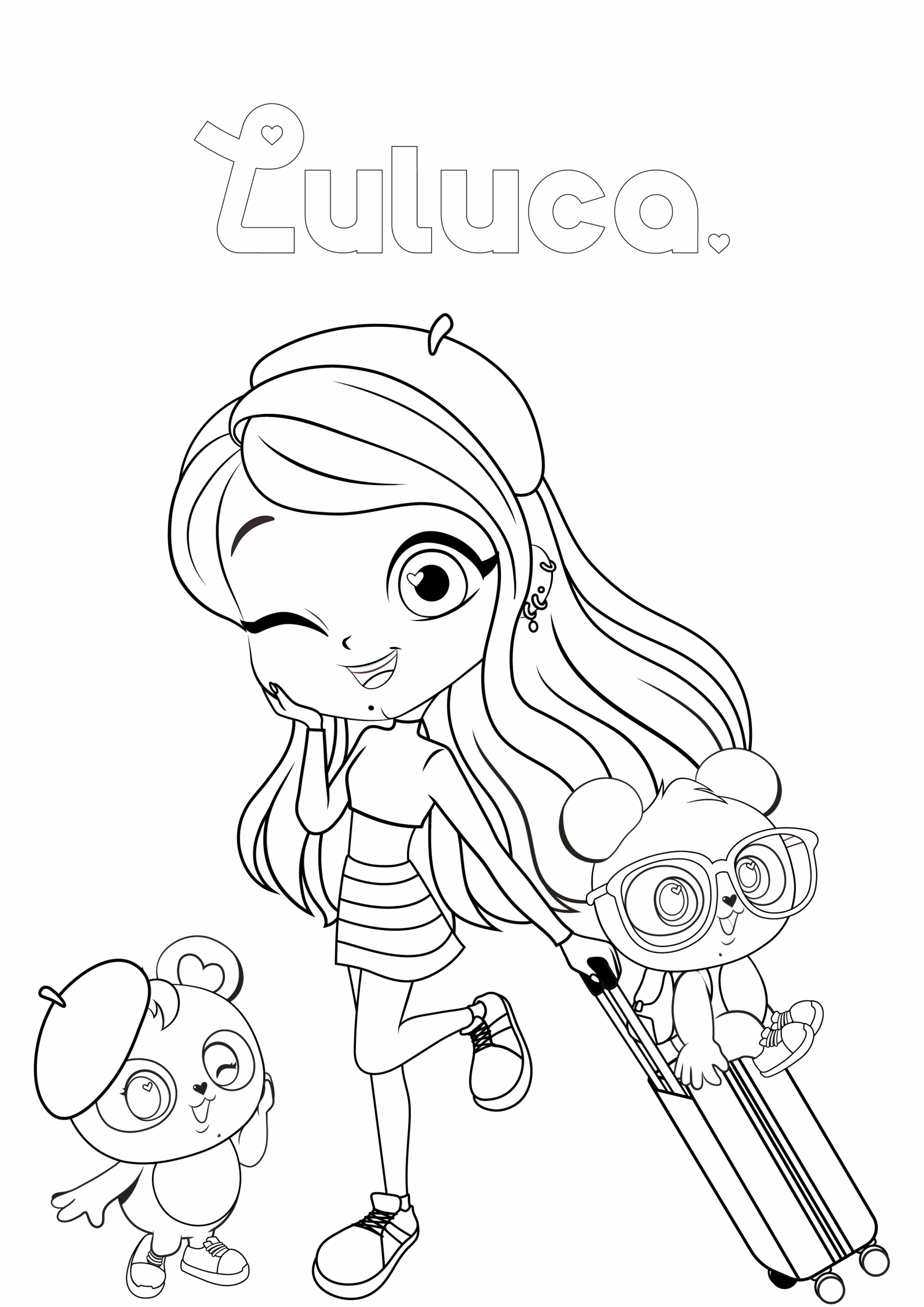Livro de colorir Luluca