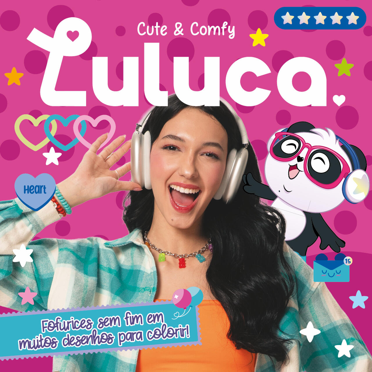 Luluca Selfie Estilosa para colorir