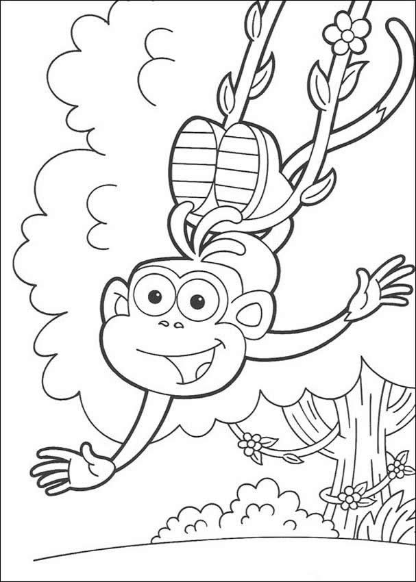 moldes de macaco para colorir