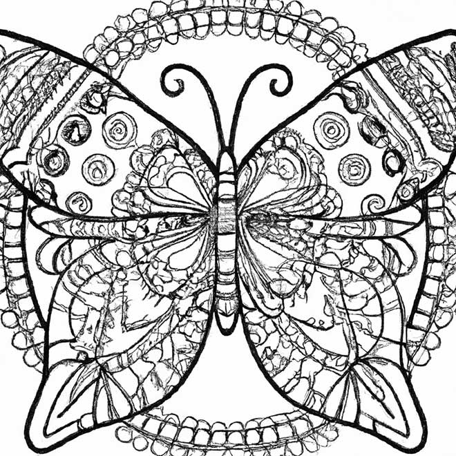 riscos de mandala borboleta