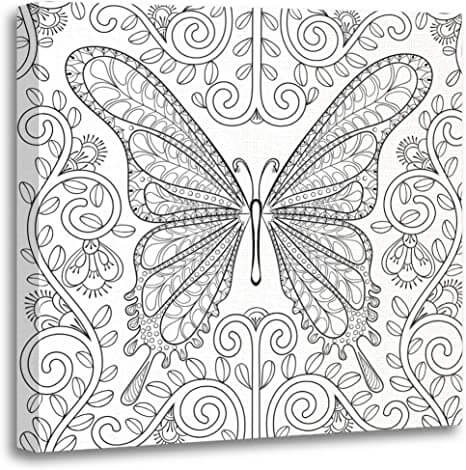 benefícios de colorir mandalas borboleta