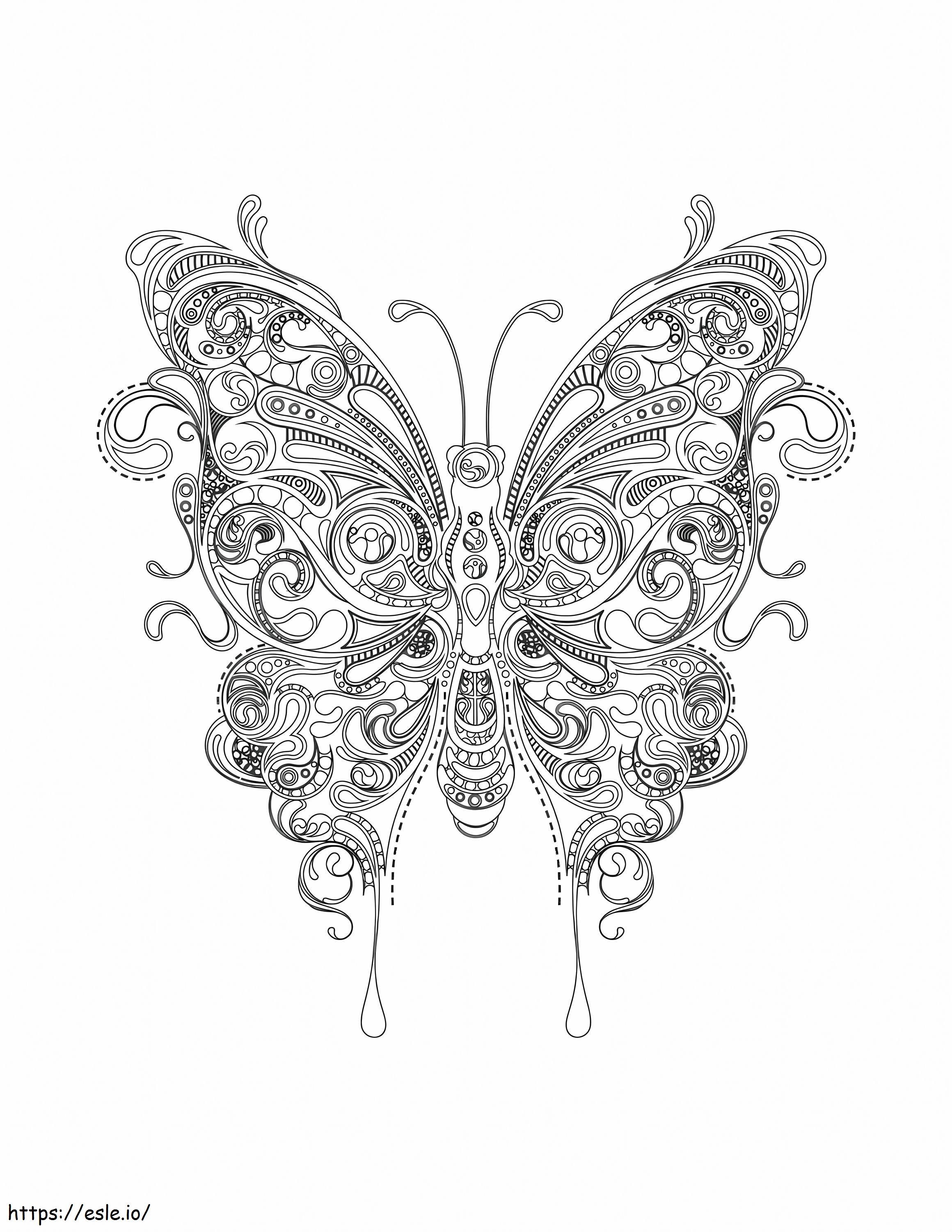download mandala borboleta para pintar