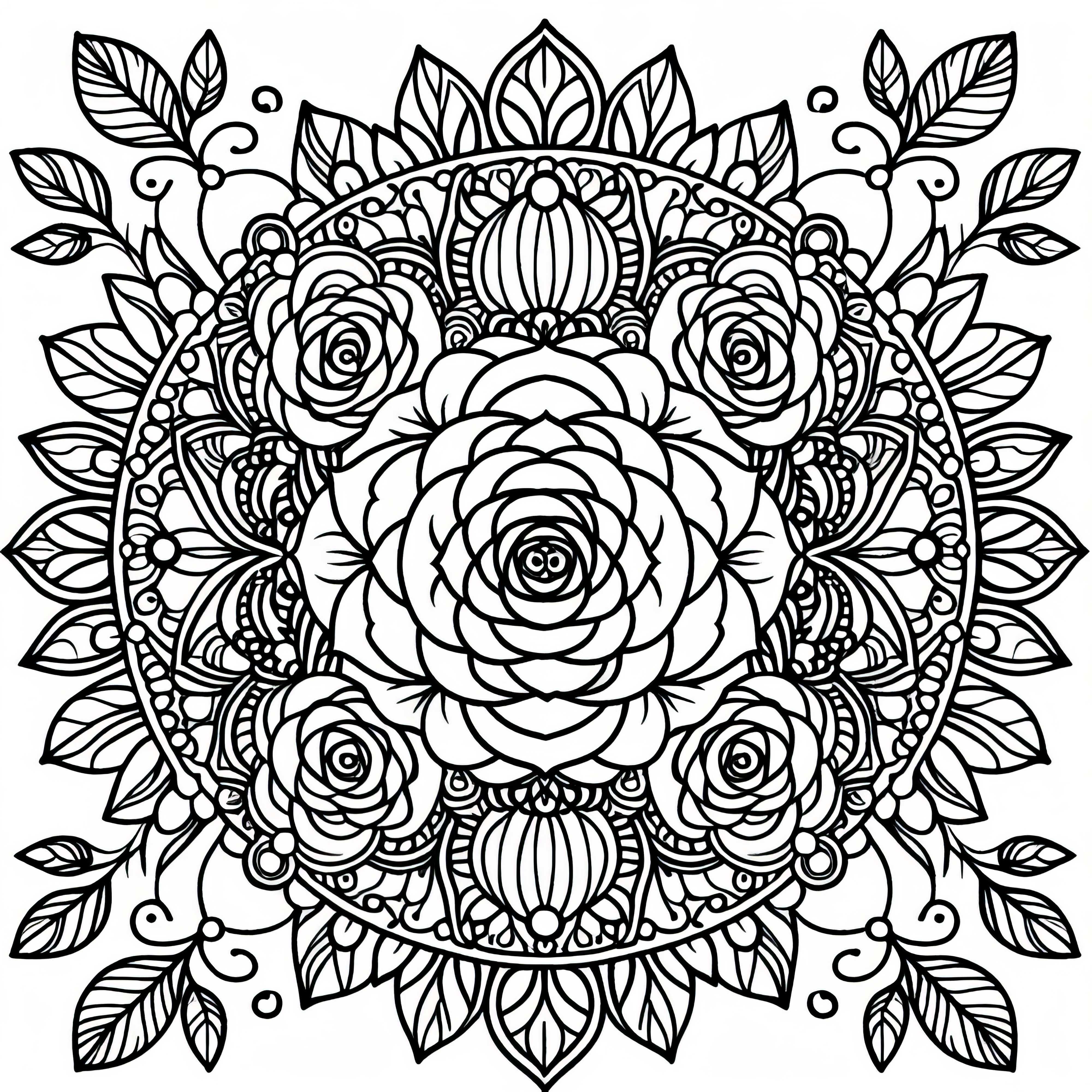 mandala geométrica de flor