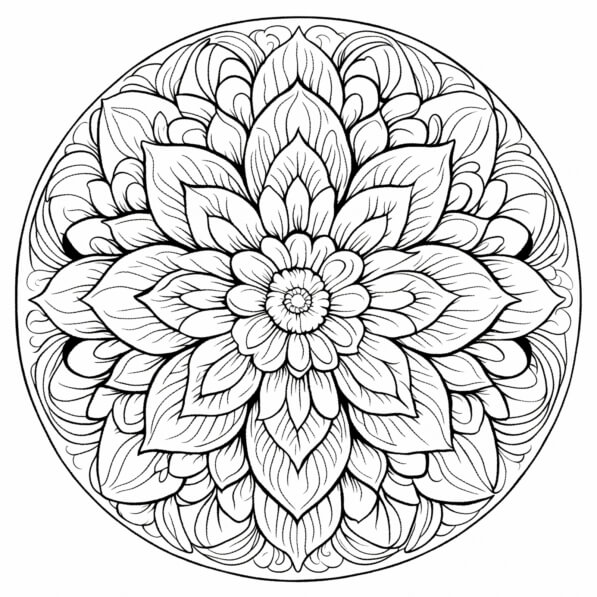 desenhos para colorir adultos flores
