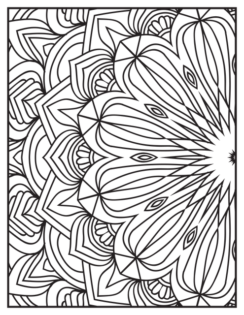 mandala de flores para imprimir