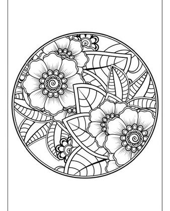 mandala de flor para relaxar