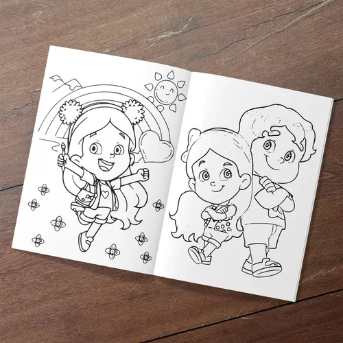 personagens maria clara e jp para pintar