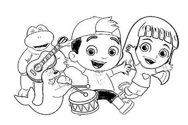 desenhos animados maria clara e jp para colorir