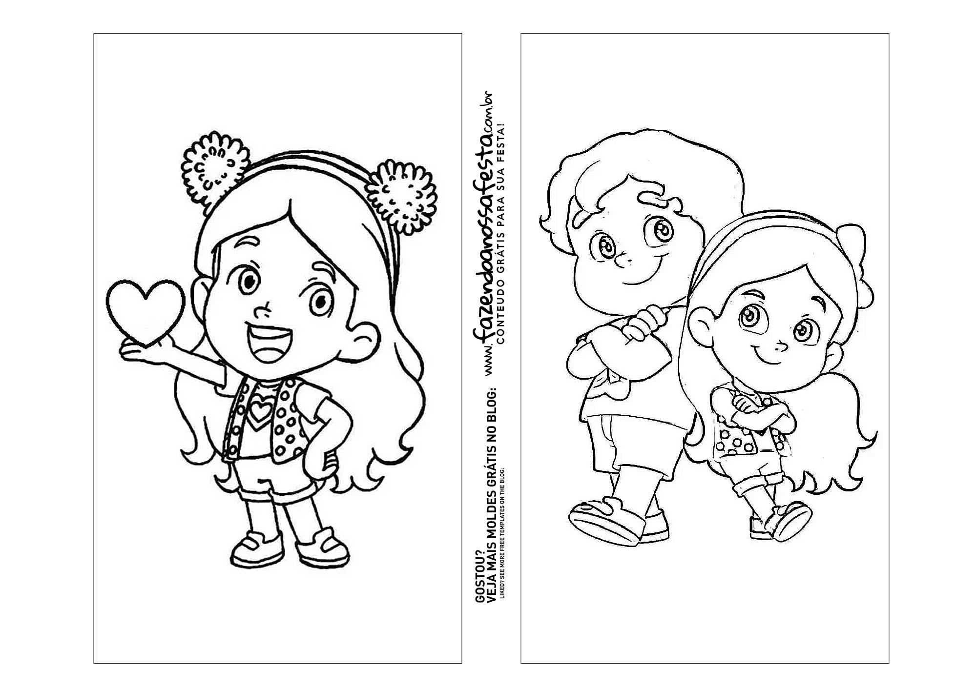 desenho maria clara para imprimir