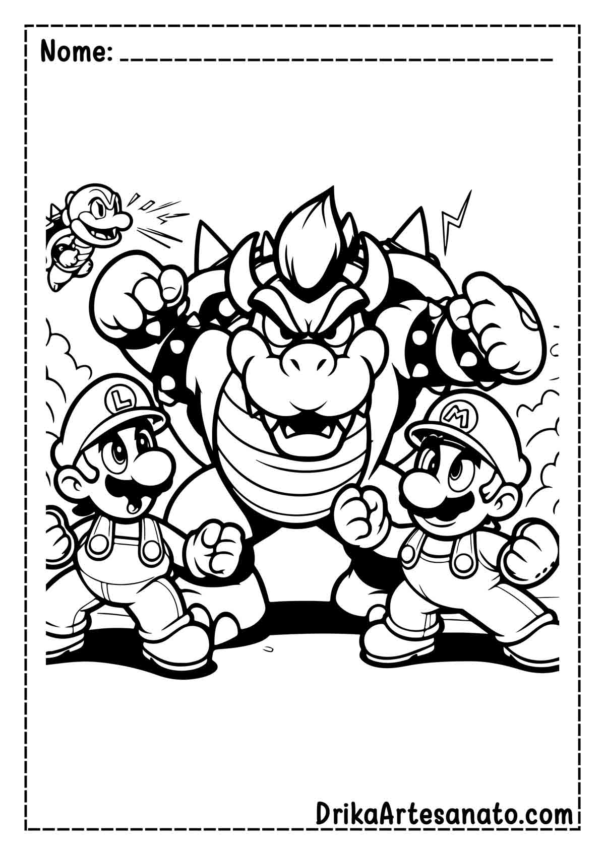 desenhos da Princesa Peach para colorir