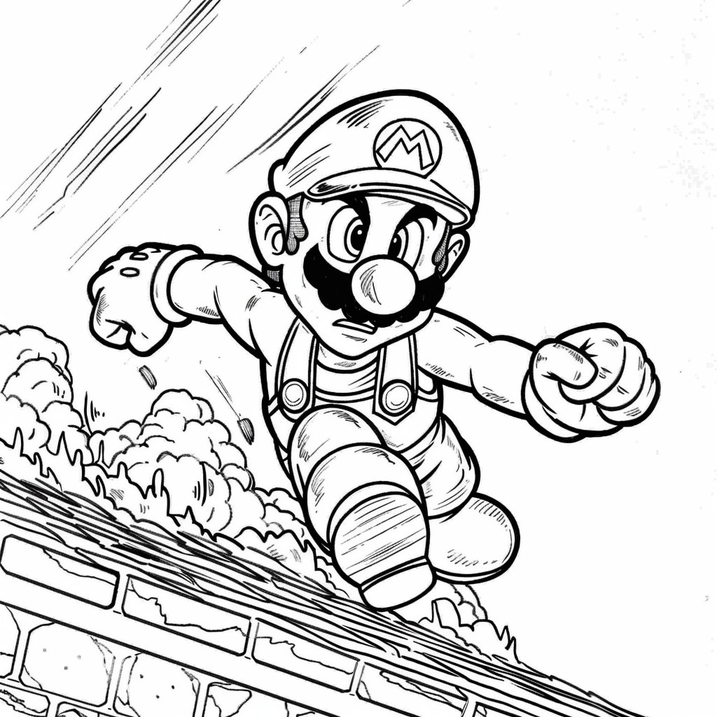 colorir Super Mario