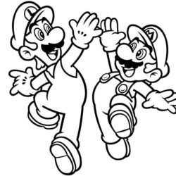 desenhos do Luigi para colorir