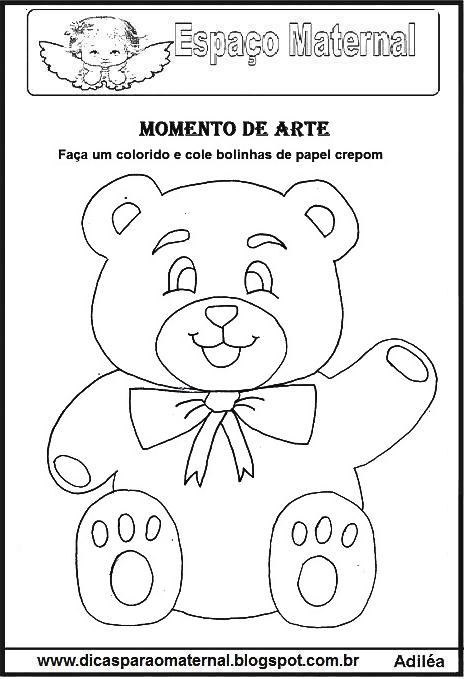 moldes de desenhos para maternal