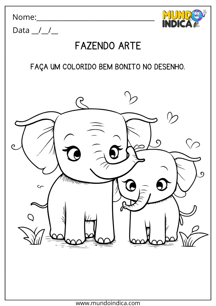 atividade de coordenação motora fina maternal colorir
