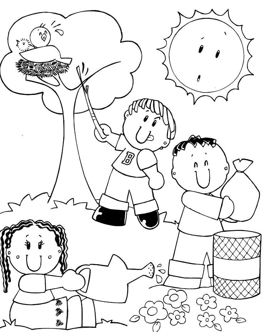 desenhos para colorir online meio ambiente