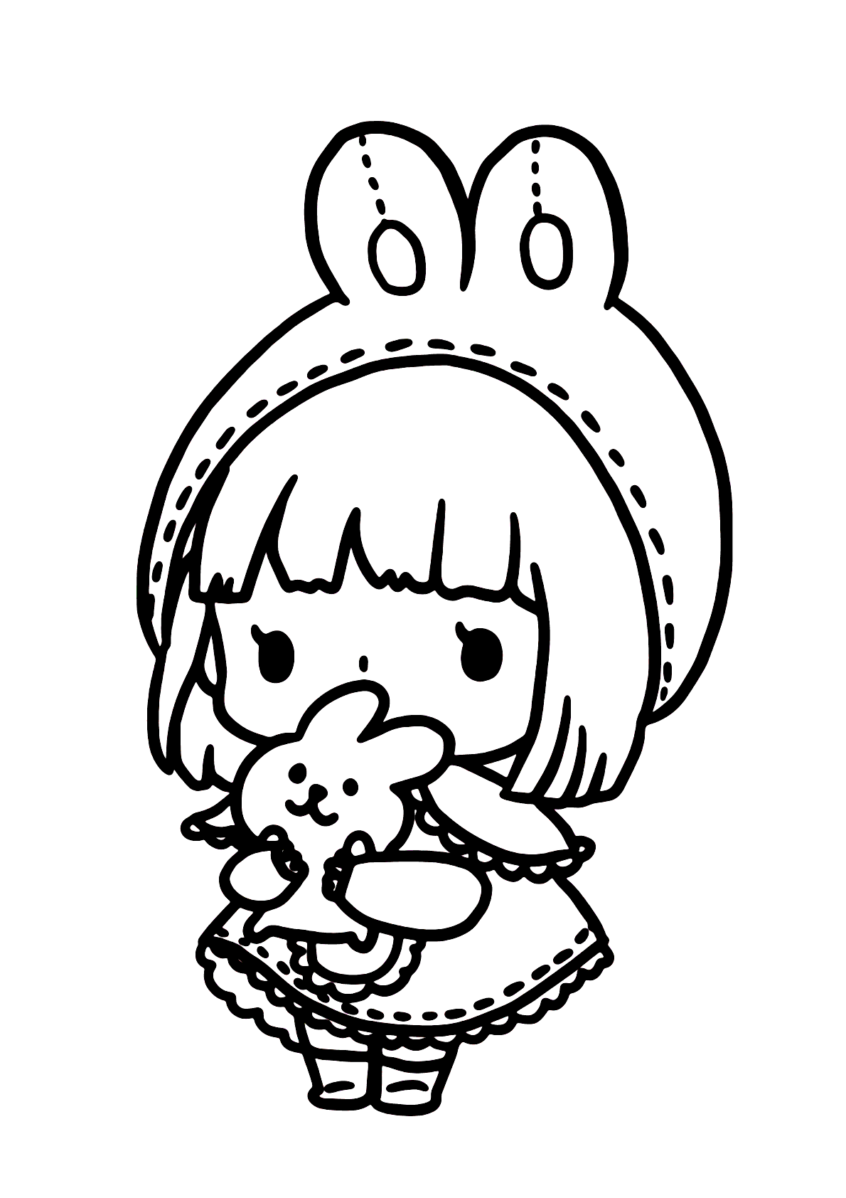 desenhos de bonecas para colorir