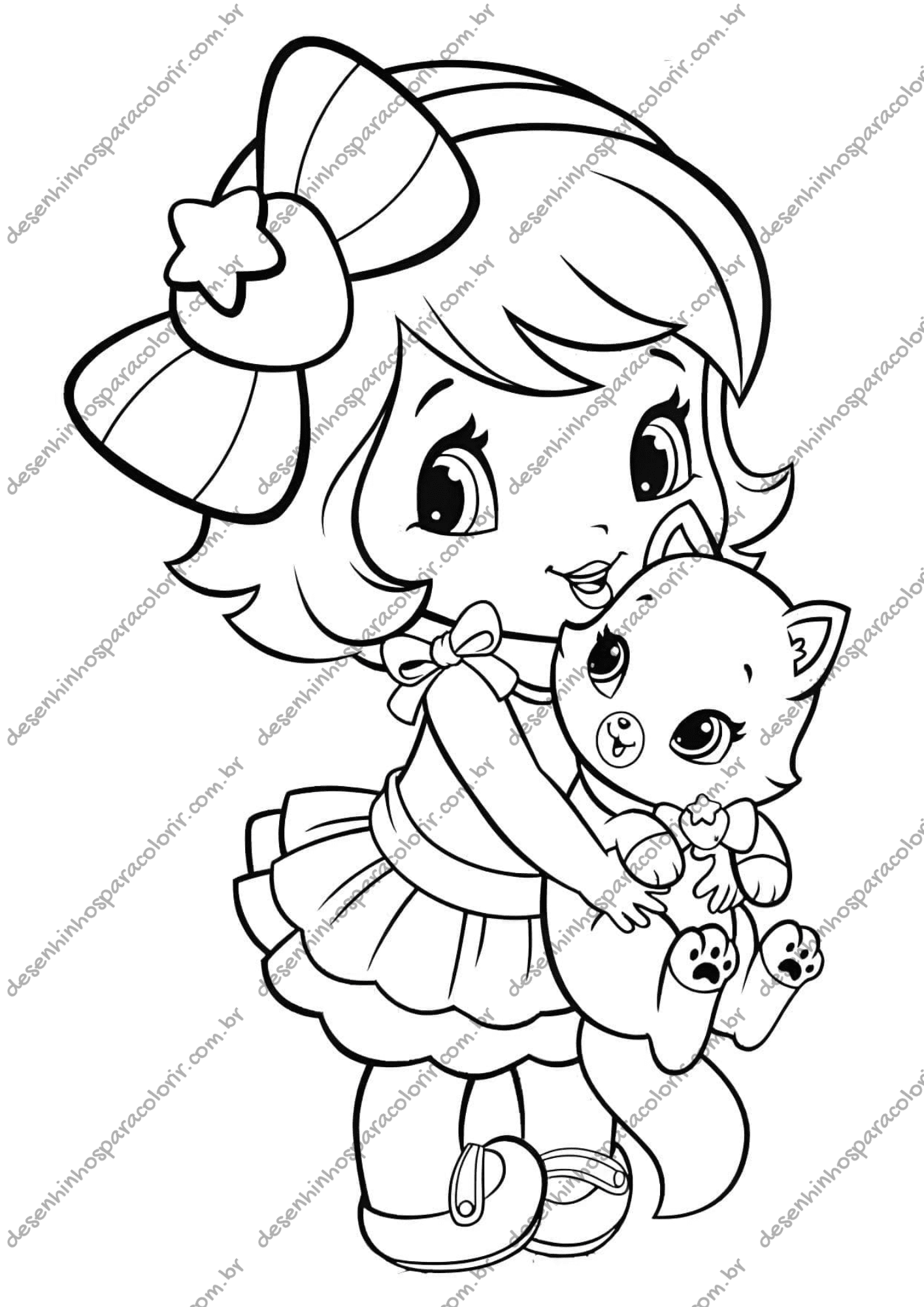 desenhos para colorir meninas grátis