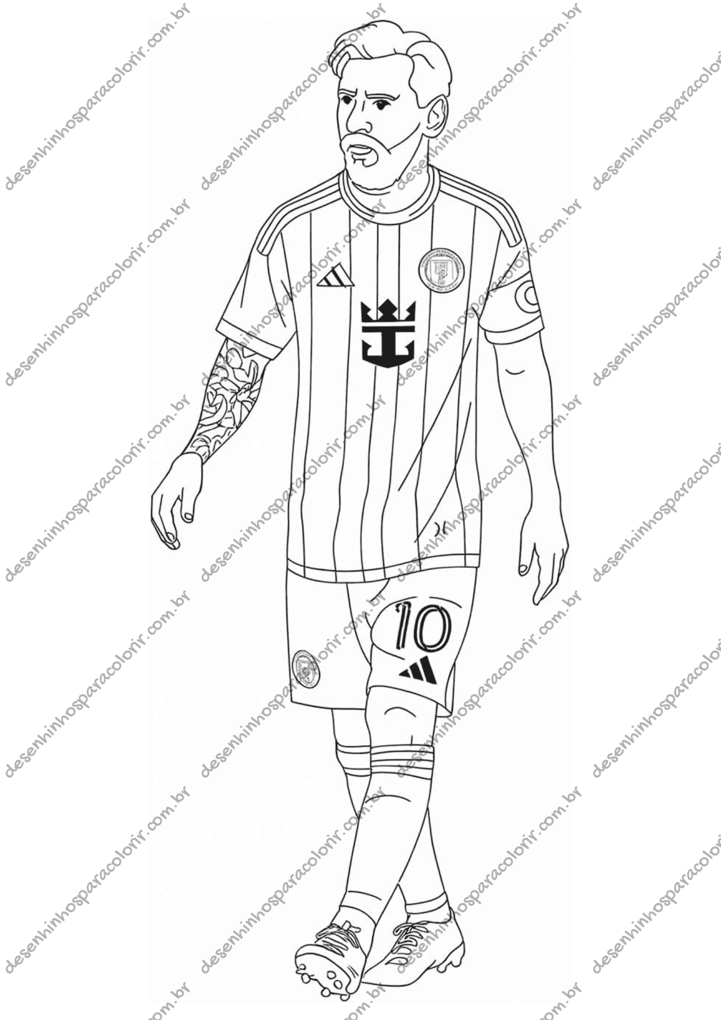 desenhos do messi para imprimir