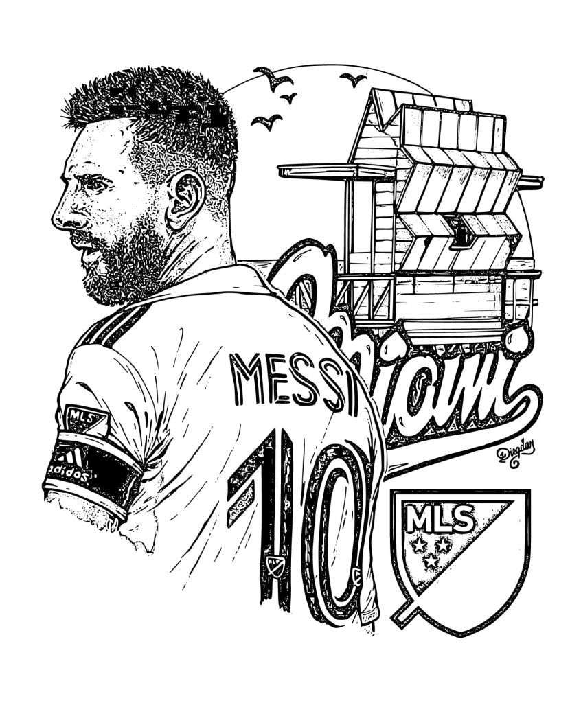 desenhos do messi para imprimir